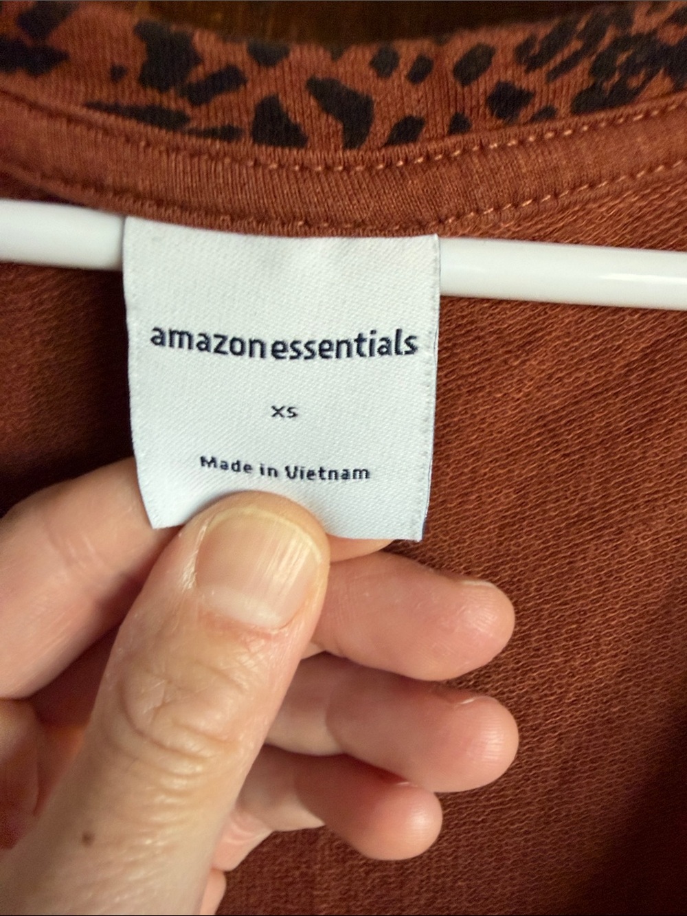 Amazon Essentials Rust Leopard-Print Tank Jumpsuit with Drawstring - Picture 2 of 3